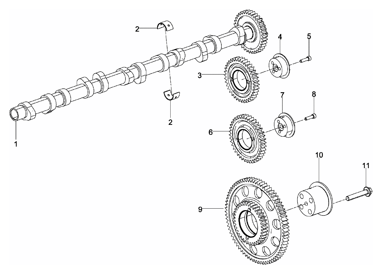 MAN camshaft 51.04401-5089 for D2676 LE