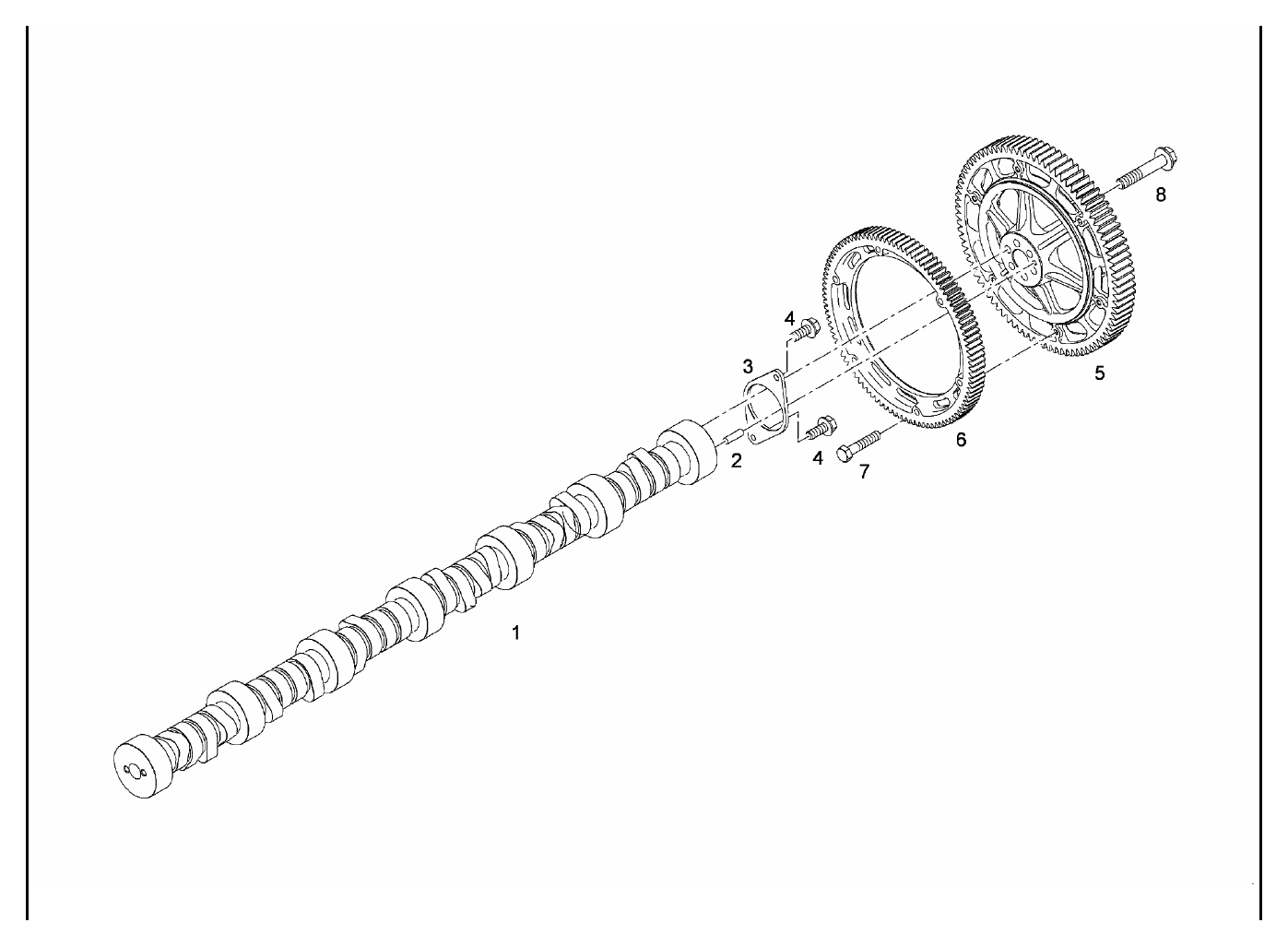 MAN camshaft 51.04402-0087 for D3872 LE