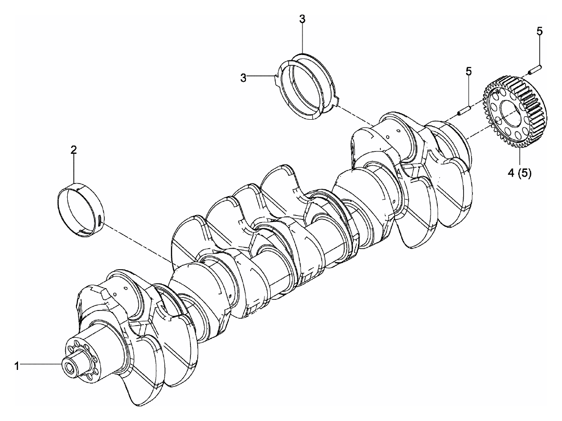 MAN crankshaft 51.02101-0764 for D2862 LE