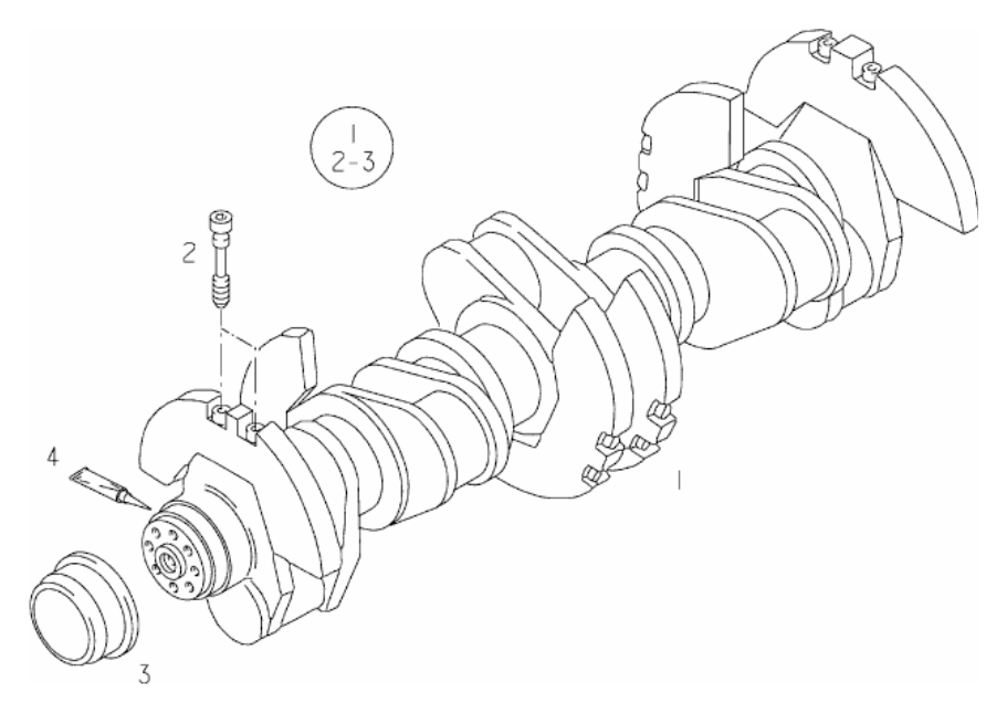 MAN crankshaft 51.02101-6126 for D2840 LE