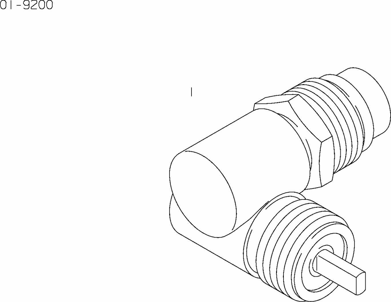 Exploded view of mitre gear