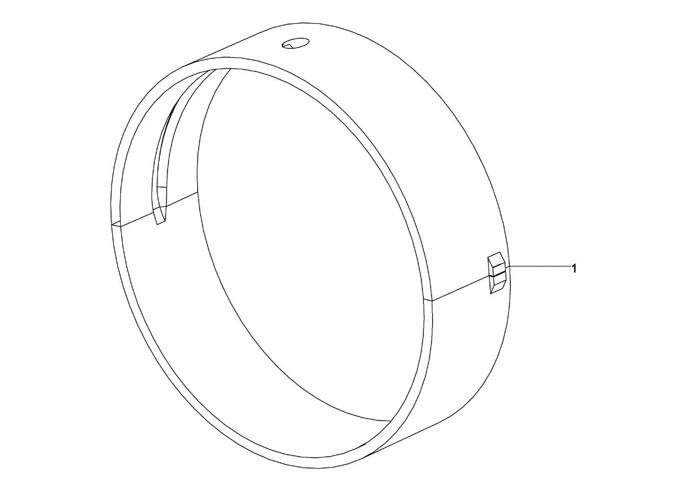 Exploded view of main bearing repair kits