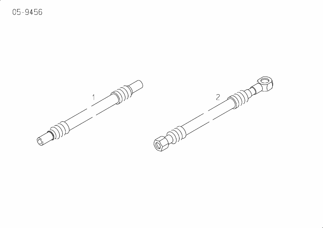 Exploded view of hose lines