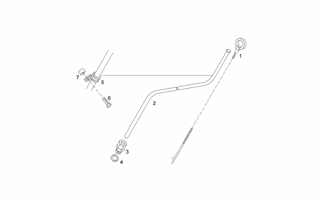 Exploded view of oil measurement