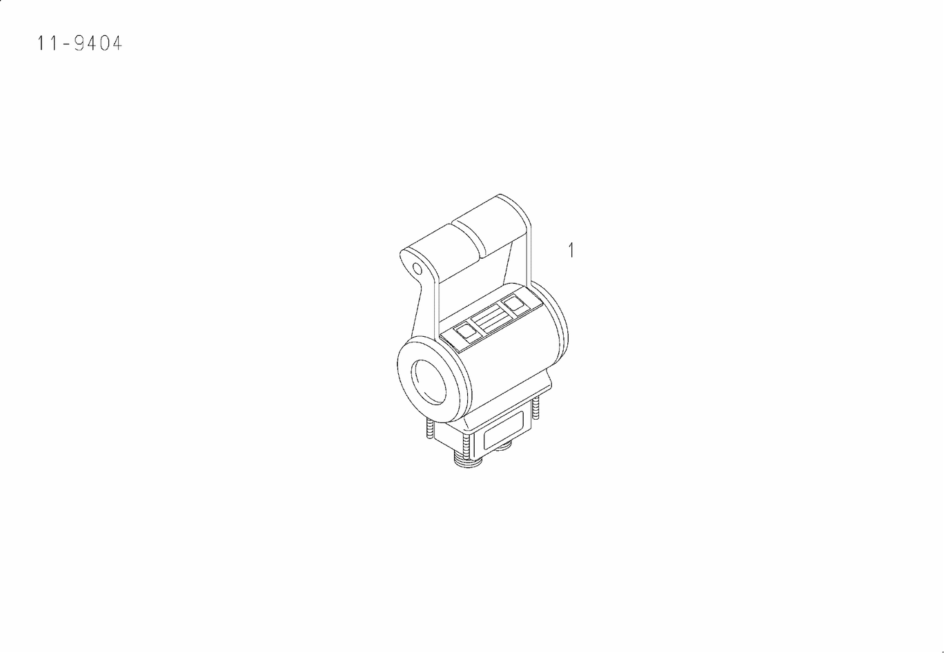 Exploded view of Throttle lever