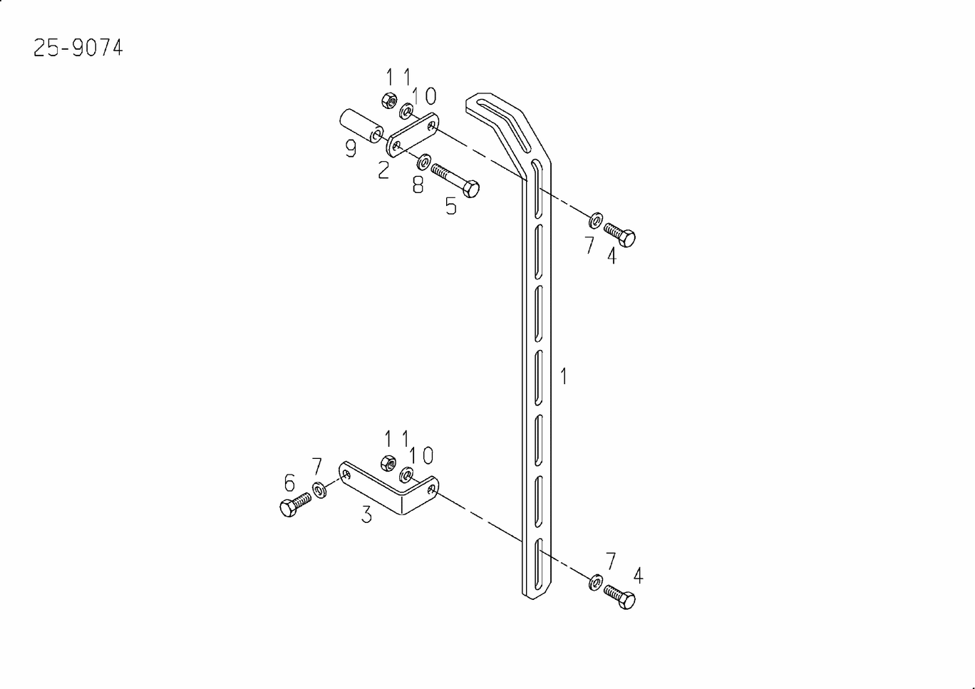 MAN D2842 LE423 cable harness bracket exploded parts diagram with numbered positions