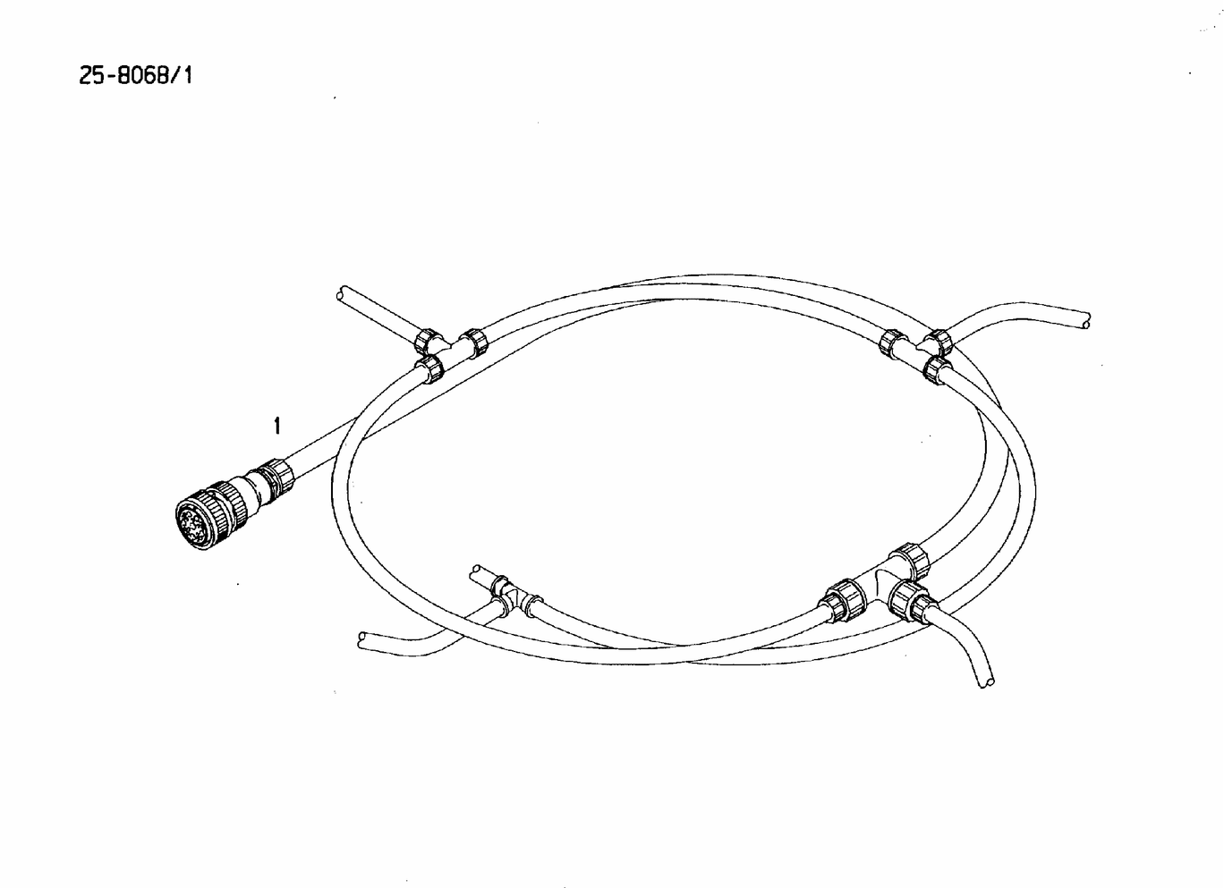 MAN D2842 LE423 cable harness gearbox exploded parts diagram with numbered positions