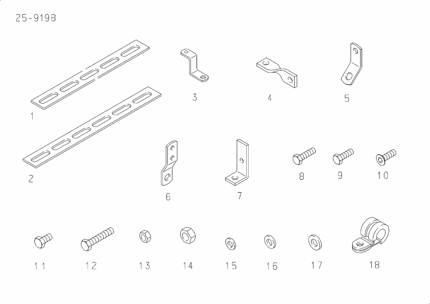 MAN D2842 LE423 cable harness mounting parts exploded parts diagram with numbered positions