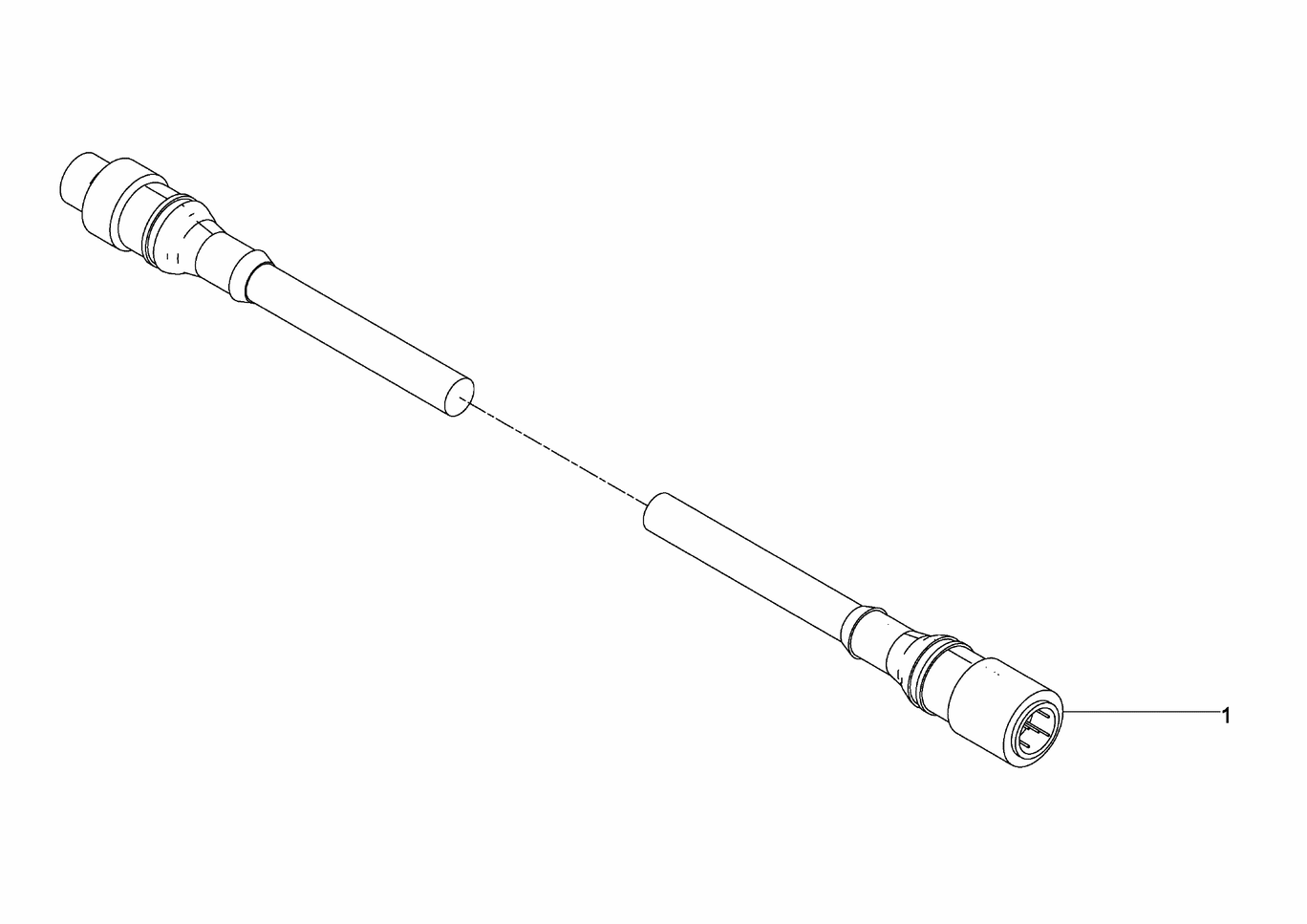 MAN D2842 LE423 connecting line exploded parts diagram with numbered positions