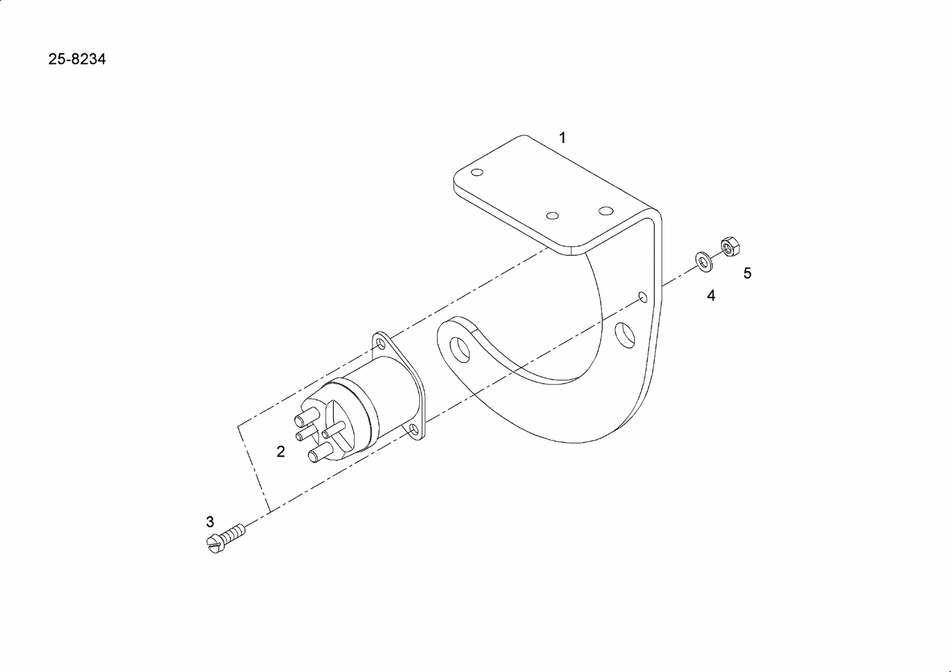 MAN D2842 LE423 relay exploded parts diagram with numbered positions