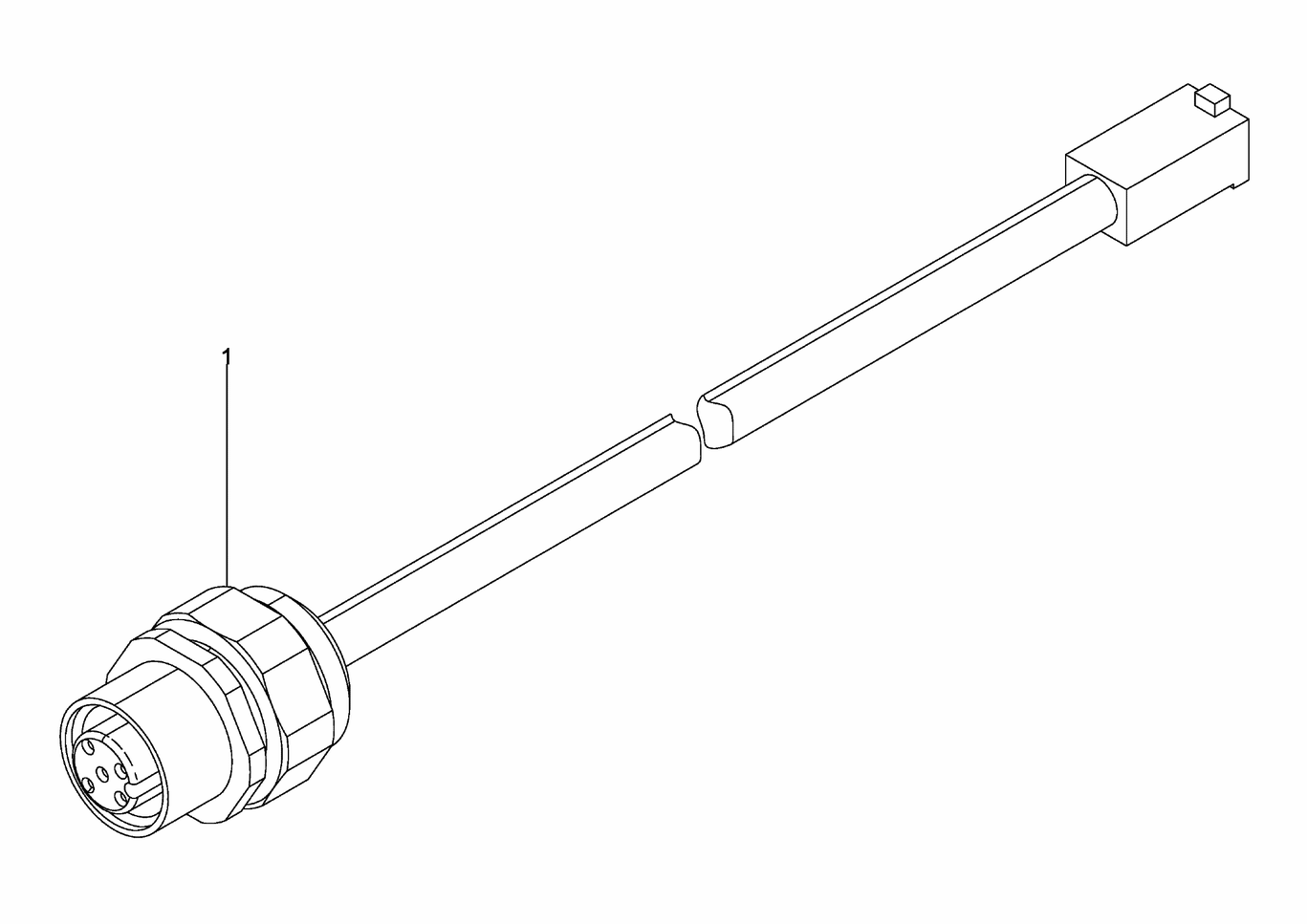 MAN D2842 LE423 terminal box cable harness X14 exploded parts diagram with numbered positions