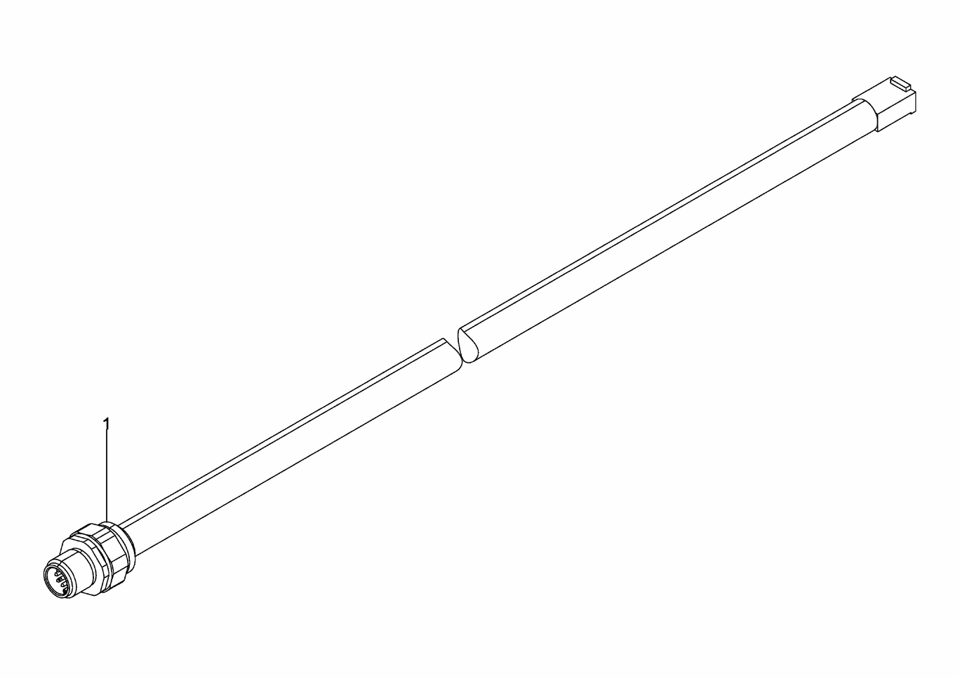 Exploded view of terminal box cable harness X7