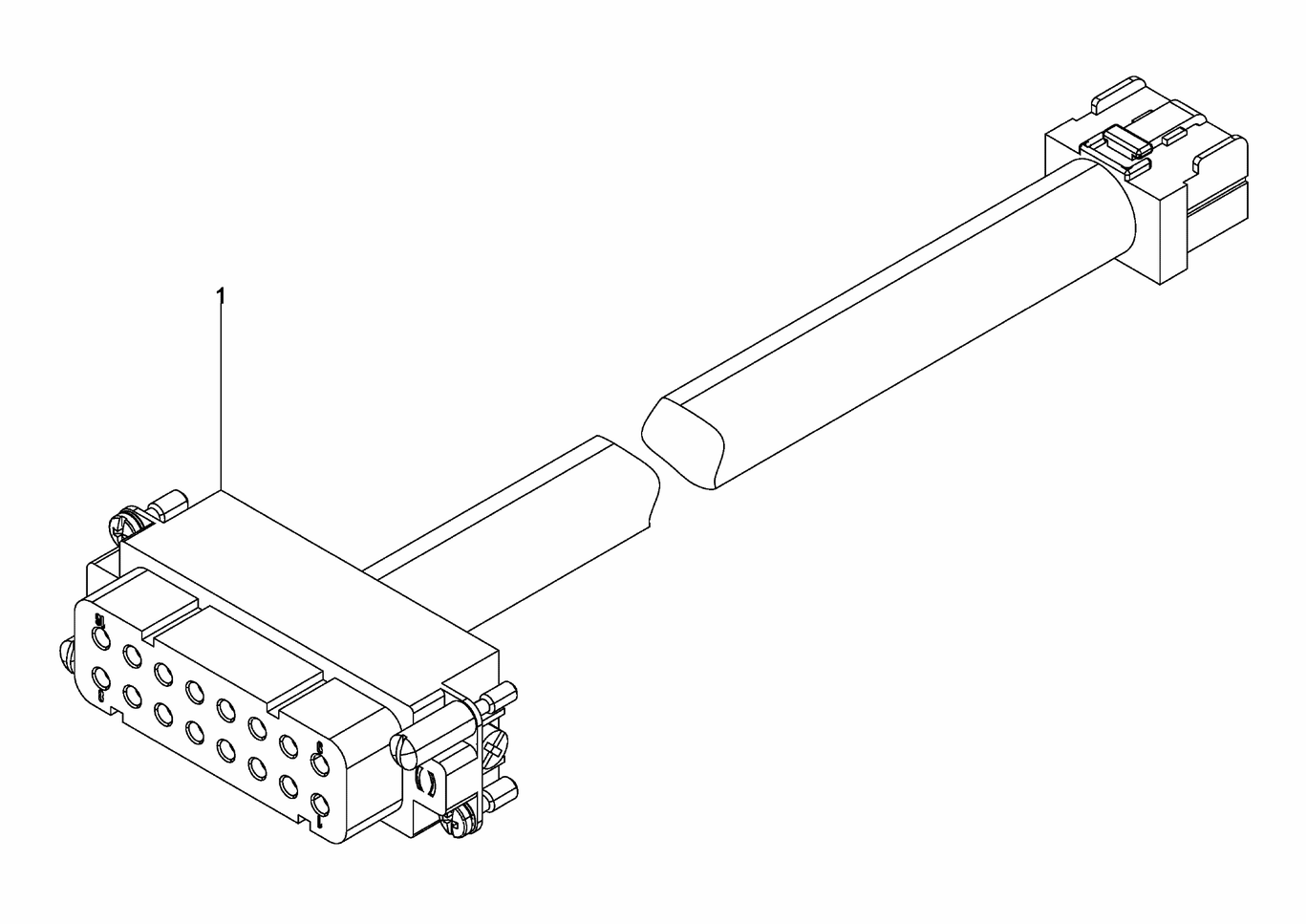 Exploded view of terminal box cable harness X9