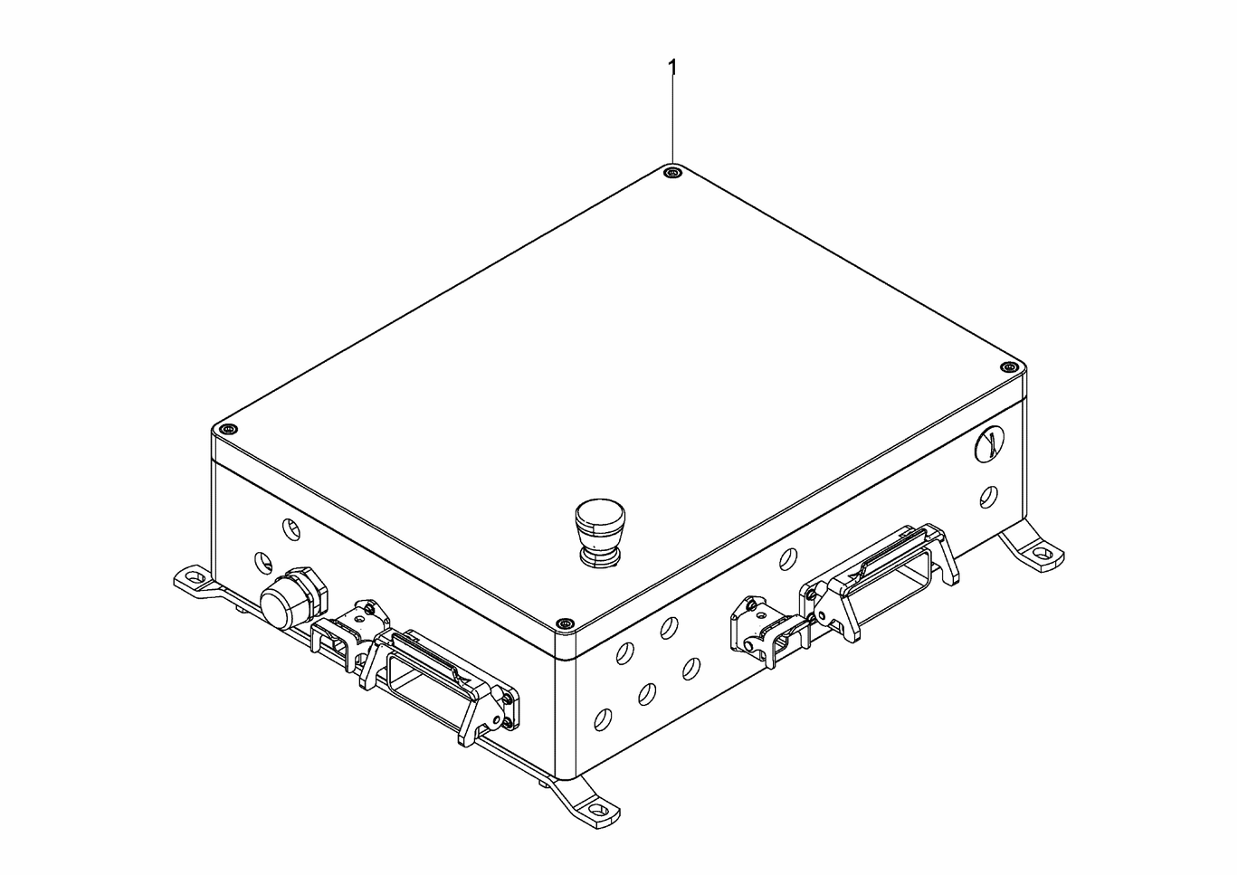 MAN D2842 LE423 terminal box components exploded parts diagram with numbered positions