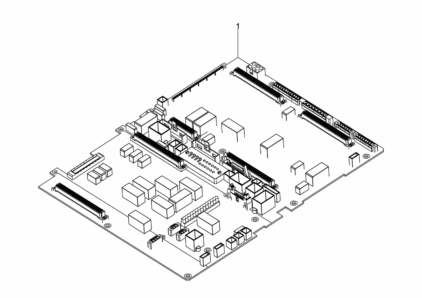 MAN D2842 LE423 terminal box MOTHERBOARD exploded parts diagram with numbered positions
