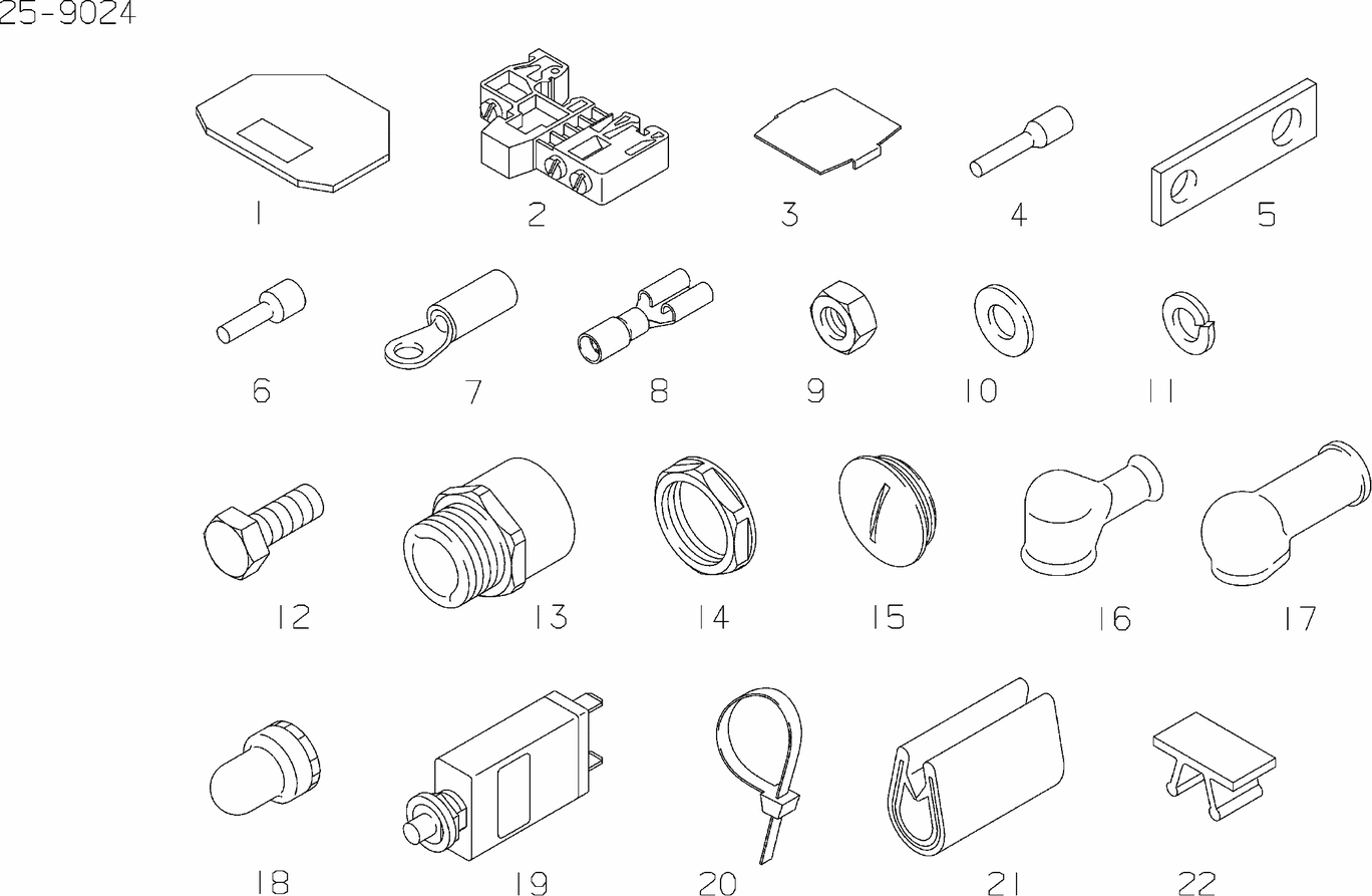 MAN D2842 LE423 terminal box mounting parts exploded parts diagram with numbered positions