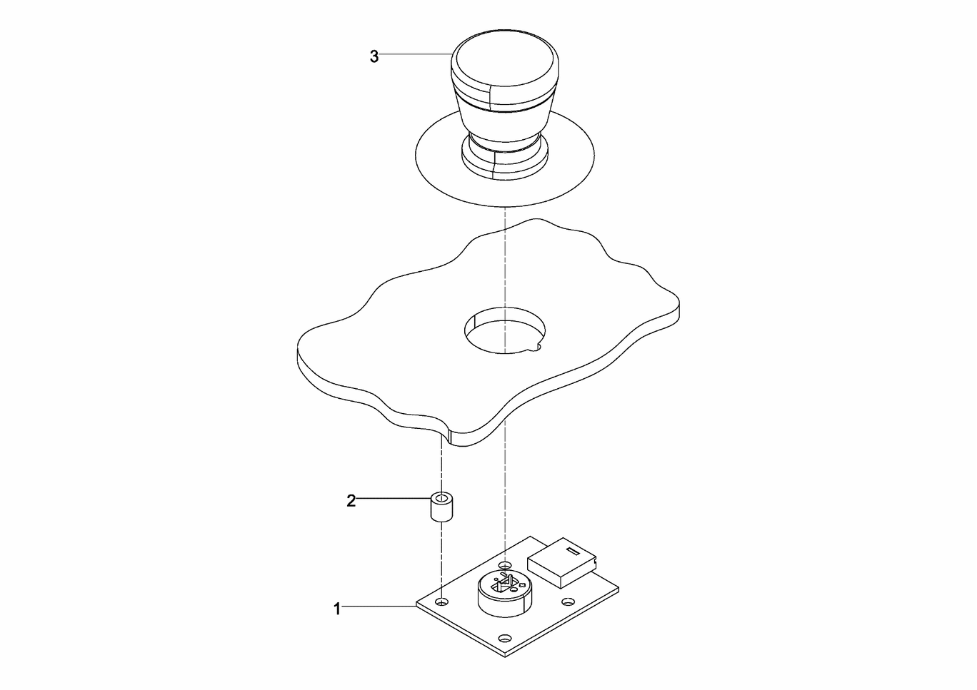 MAN D2842 LE423 terminal box Preliminary grouping components emergency cutoff switch exploded parts diagram with numbered positions