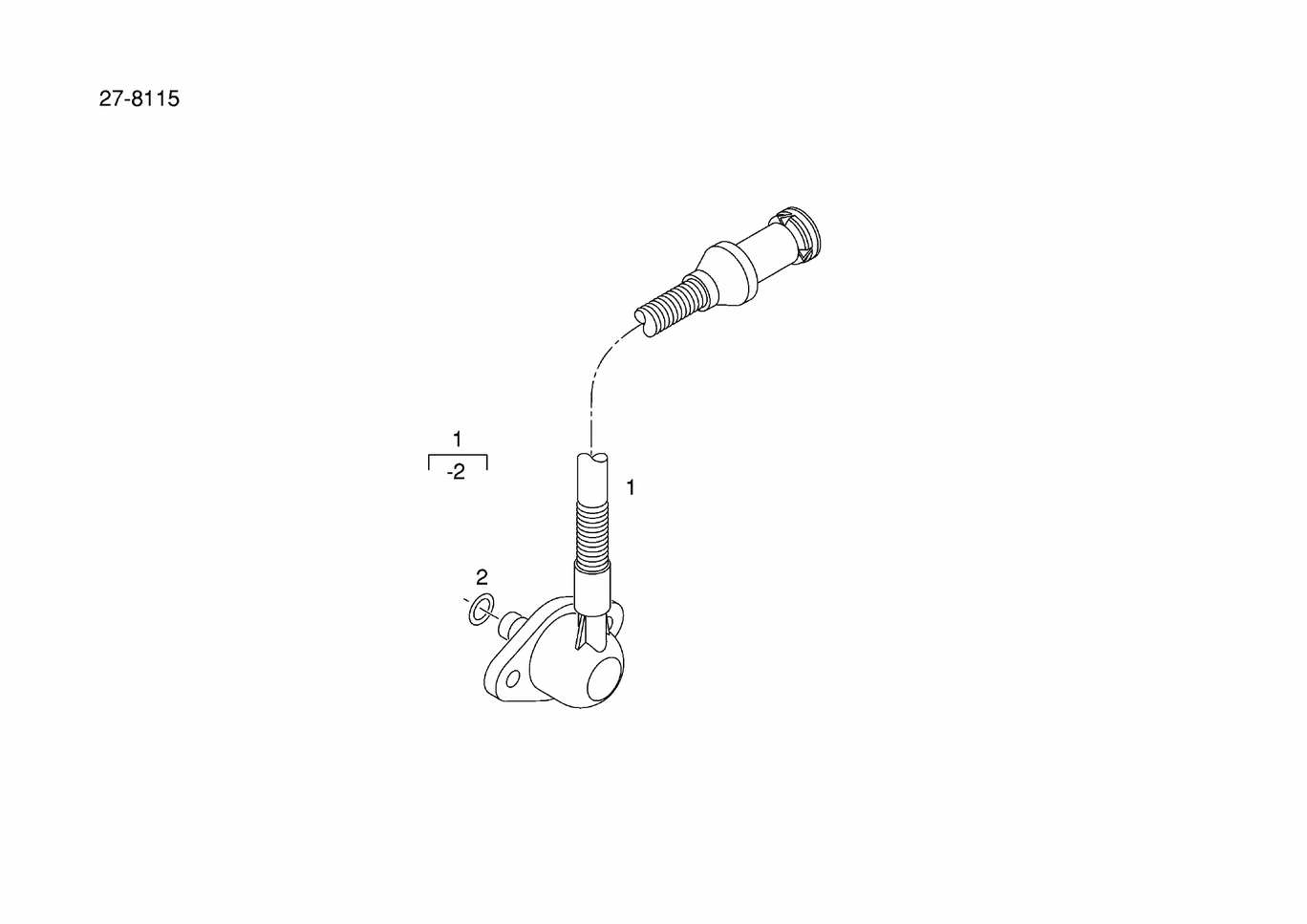 Exploded view of Charging pressure sensor KAVLICO components 51.27421-0180