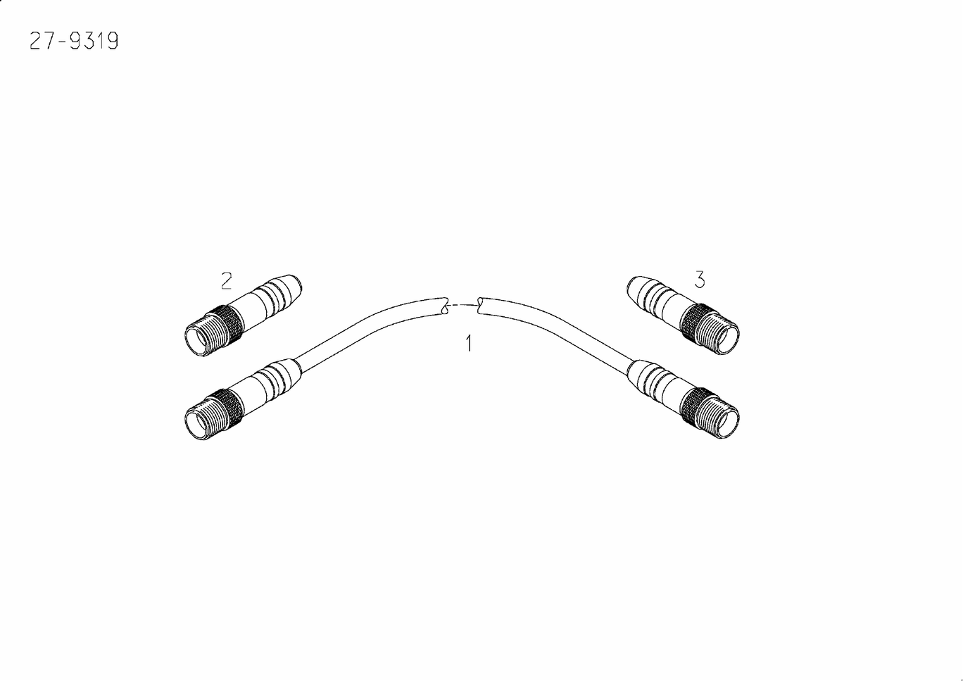 Exploded view of connecting line