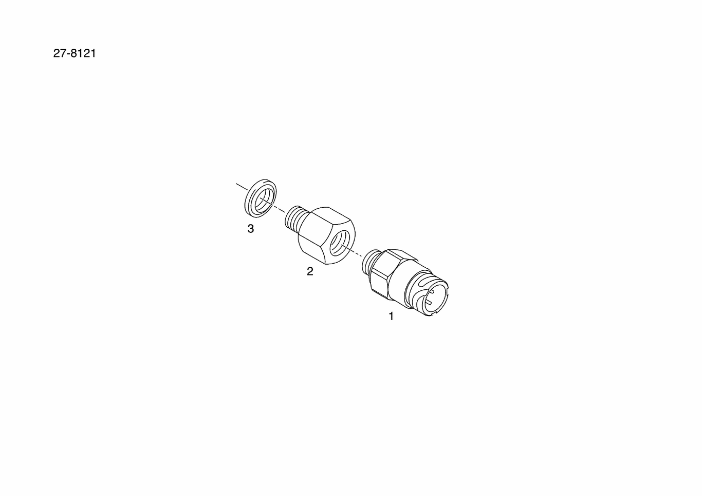 Exploded view of pressure sensor