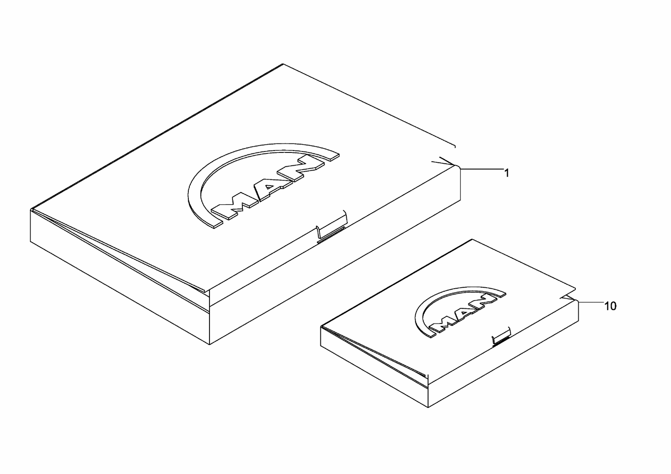Exploded view of engine seal set Cylinder-head gasket set