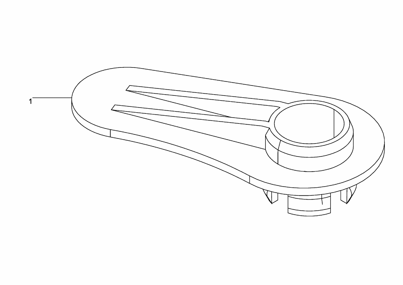 Exploded view of strainer