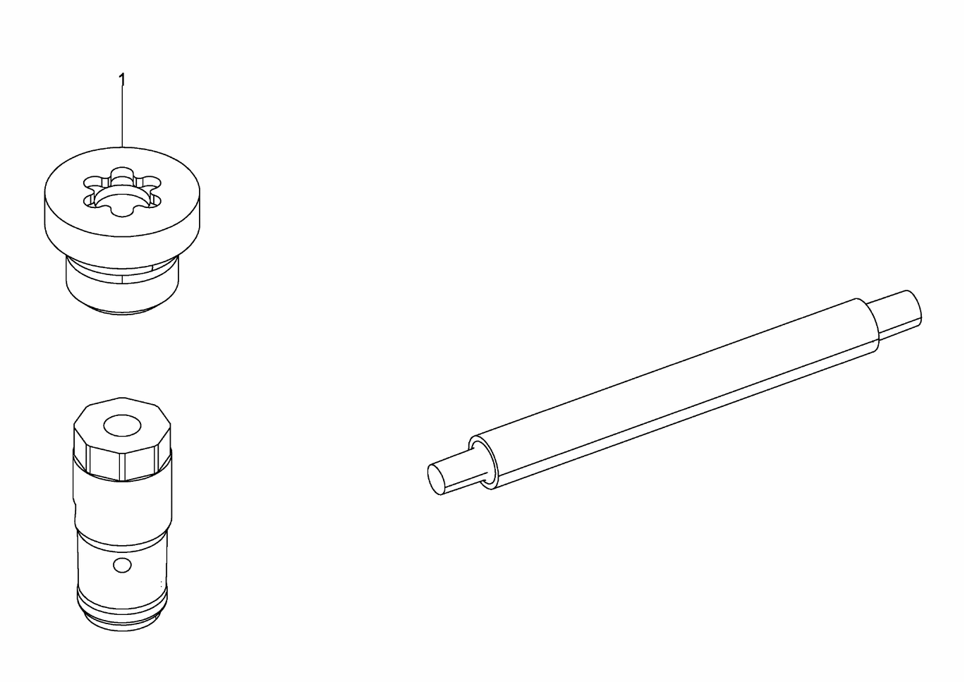 Exploded view of pressure limiter valve parts kit