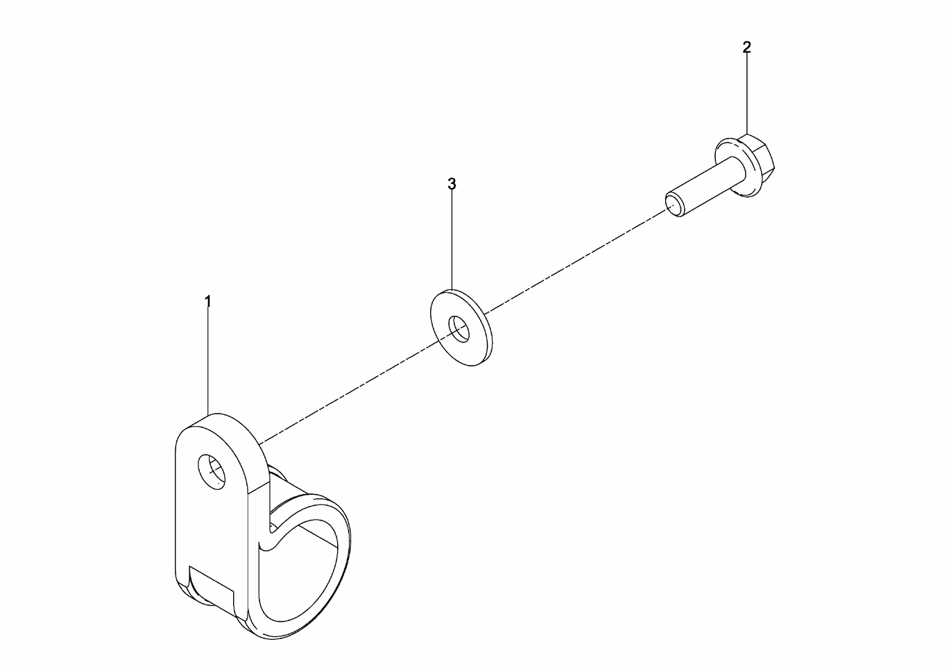 MAN D2862 LE133 cable harness mounting parts clamp exploded parts diagram with numbered positions