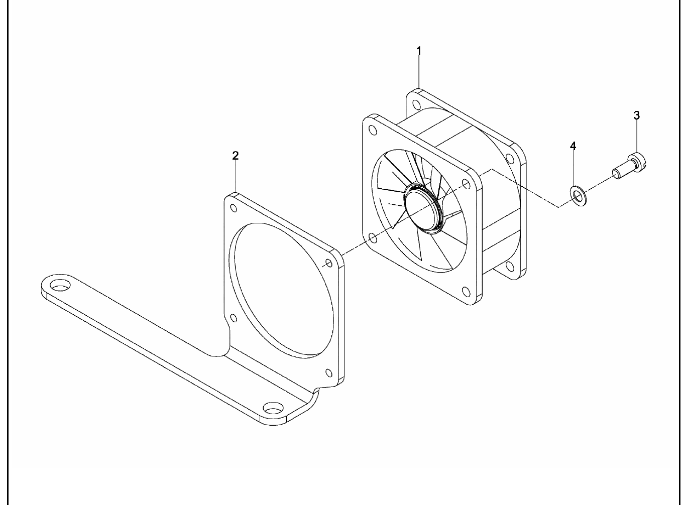 MAN D2862 LE422 terminal box fan components exploded parts diagram with numbered positions