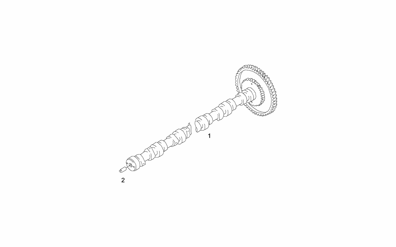 Exploded view of camshaft