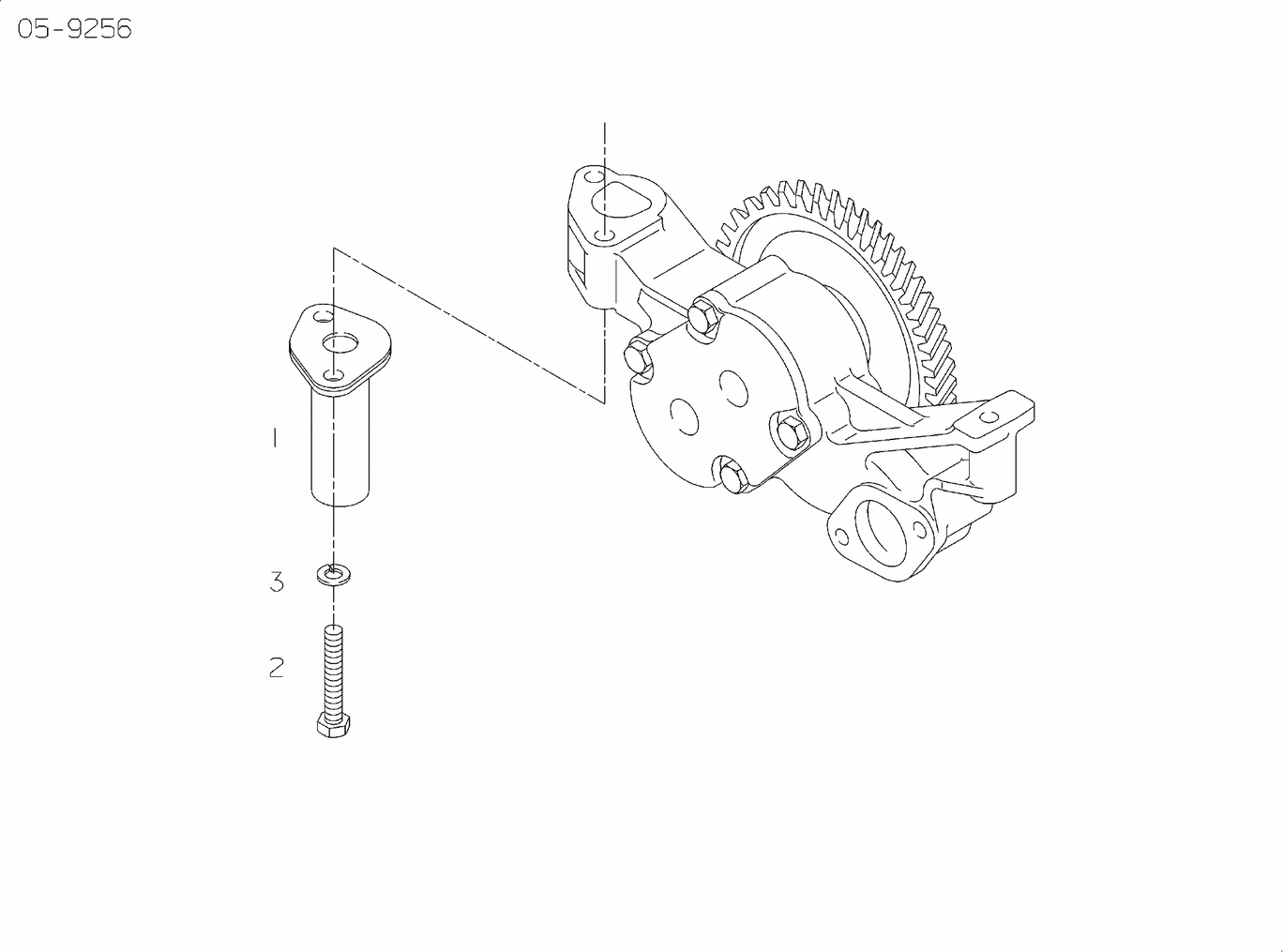 Exploded view of pressure relief valve