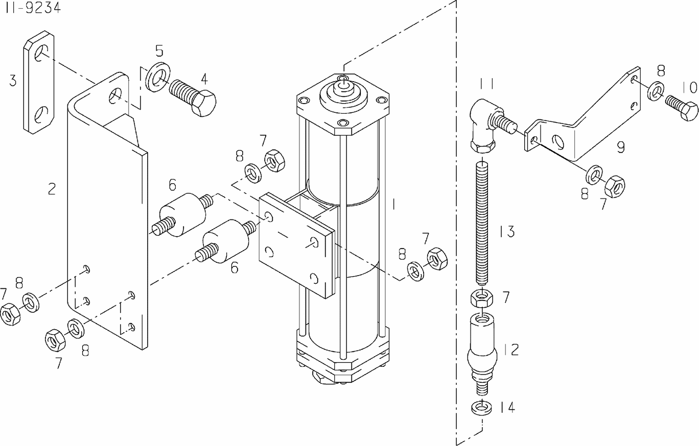 Exploded view of speed adjuster electric
