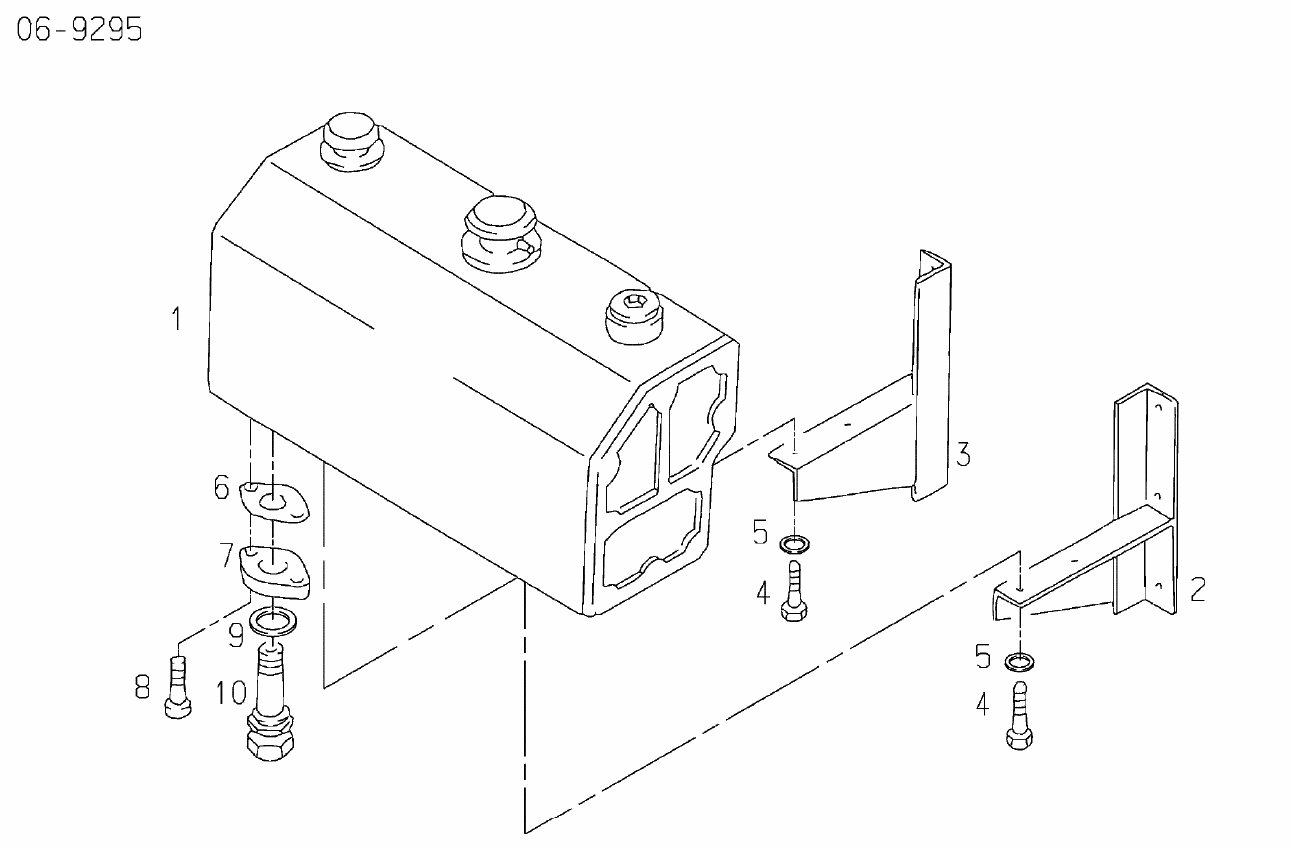 MAN surge tank assembly exploded diagram containing coolant expansion tank 51.06102-6103, with numbered components