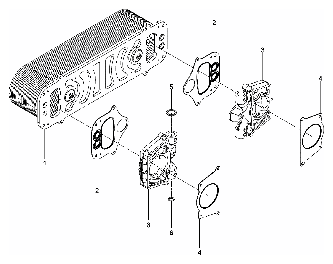 MAN intercooler 51.09500-7198 for D2862 / D2676
