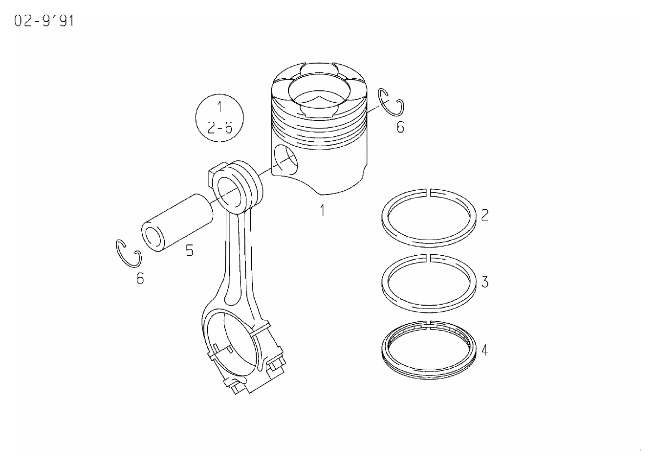 MAN piston 51.02500-6099 for D2842 / D2848