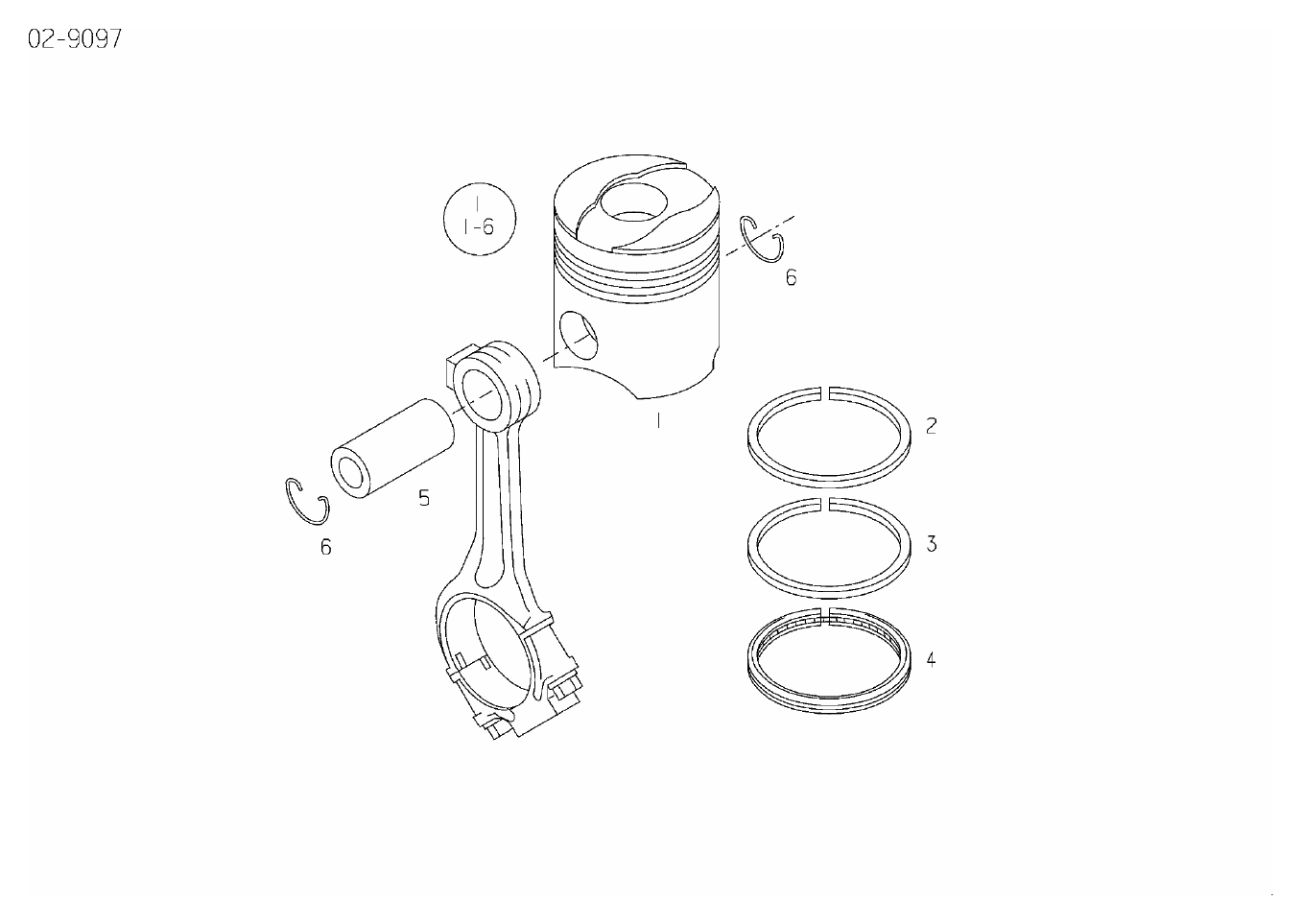 MAN piston 51.02511-7113 for D2840 / D2842 / D2848