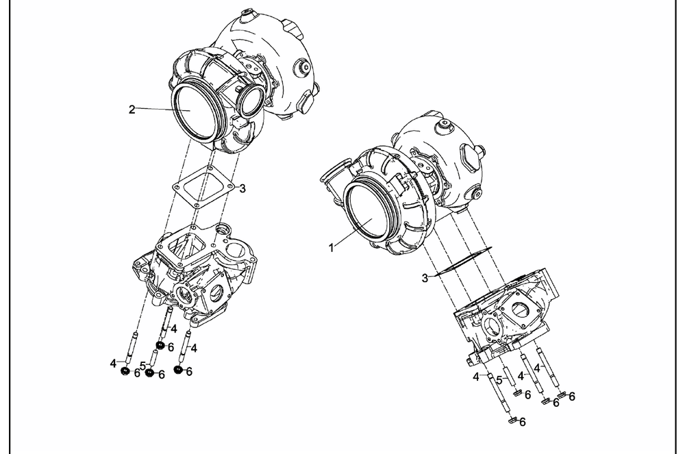 MAN turbocharger 51.09100-7829 exploded parts diagram with numbered components